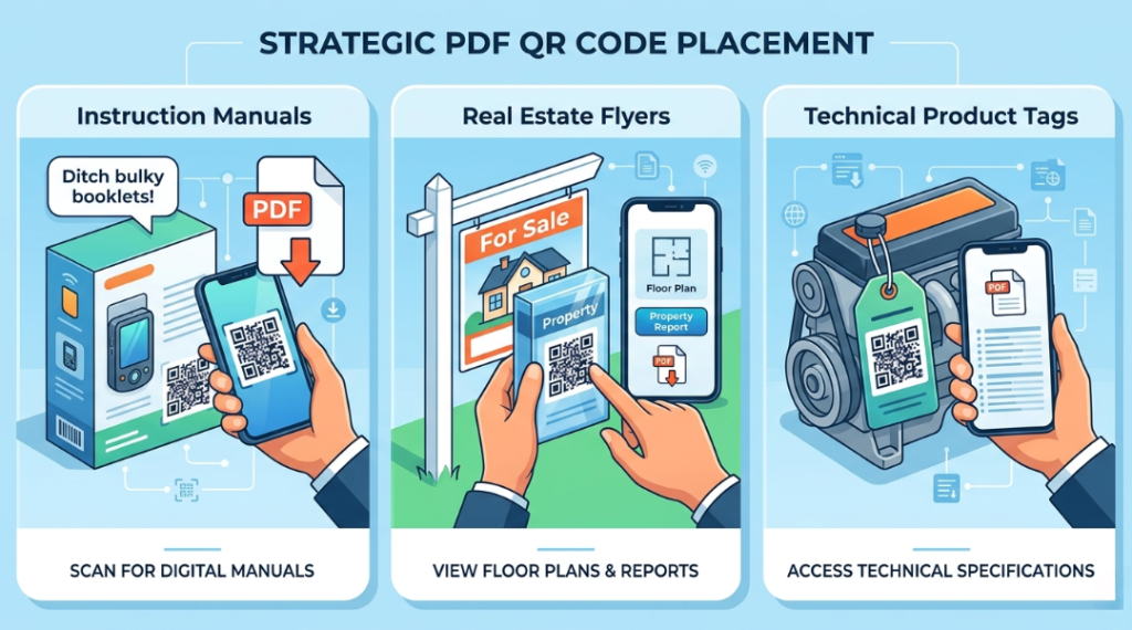create PDF QR code